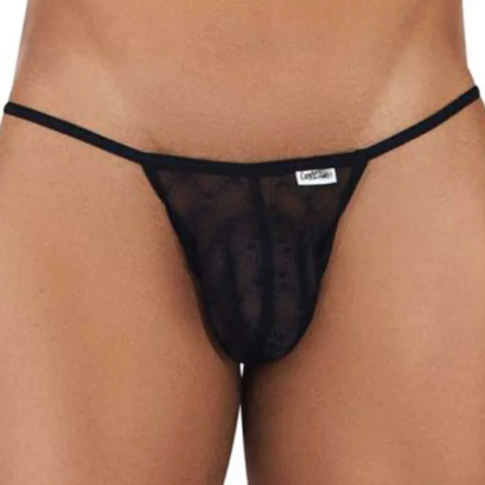 Jock Strap Micro Dentelle Noir