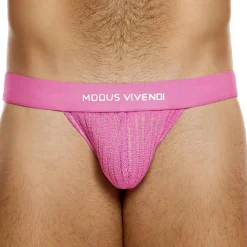 Jock Strap Striped Crochet Rose