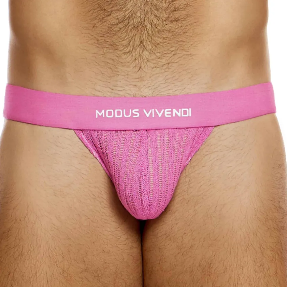 Jock Strap Striped Crochet Rose