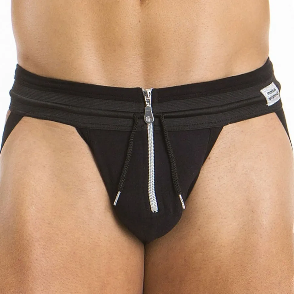 Jock Strap Zipper Noir