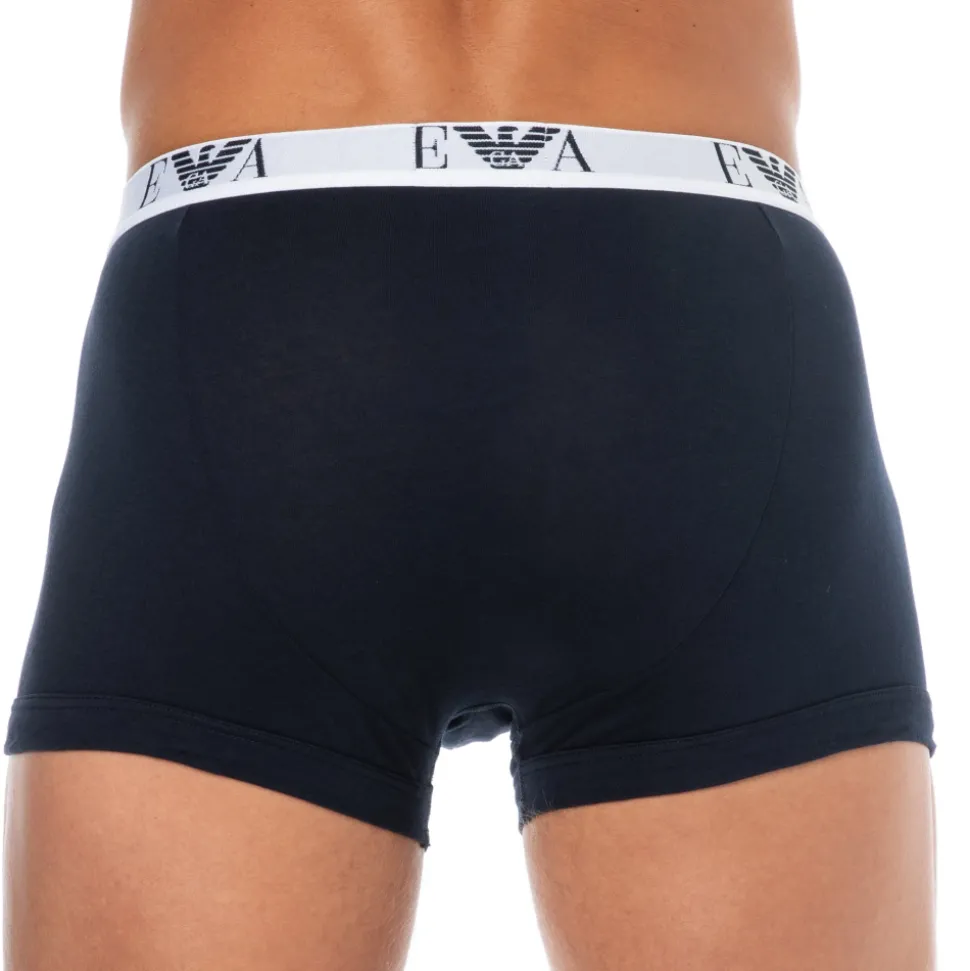 Lot de 3 Boxers Bold Monogram Coton Bleu Marine