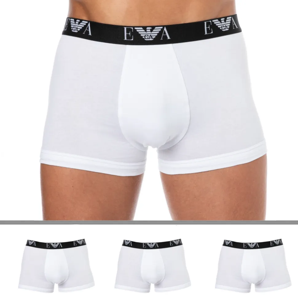 Lot de 3 Boxers Bold Monogram Coton Blancs