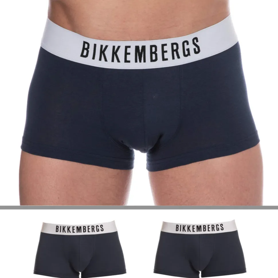 Lot de 2 Boxers Coton Bleu Marine