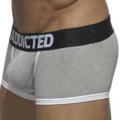 Lot de 3 Boxers Courts Basic Coton Rouge - Gris - Bleu