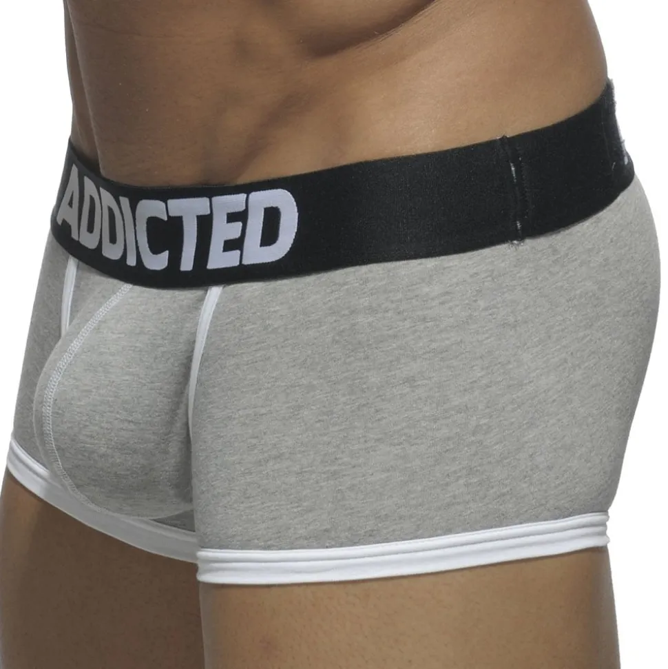 Lot de 3 Boxers Courts Basic Coton Rouge - Gris - Bleu