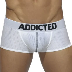 Lot de 3 Boxers Courts Mesh Push Up Blanc - Bleu Marine - Noir