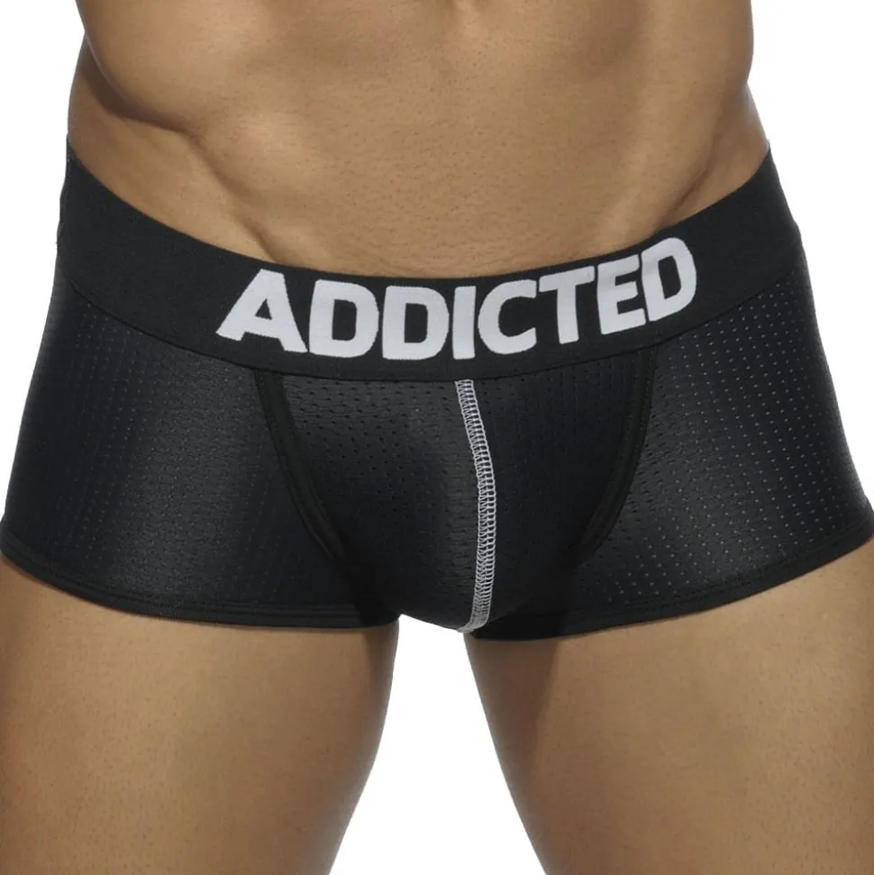 Lot de 3 Boxers Courts Mesh Push Up Blanc - Bleu Marine - Noir
