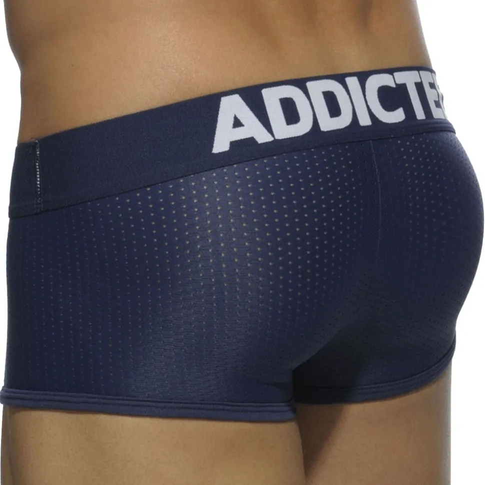 Lot de 3 Boxers Courts Mesh Push Up Blanc - Bleu Marine - Noir