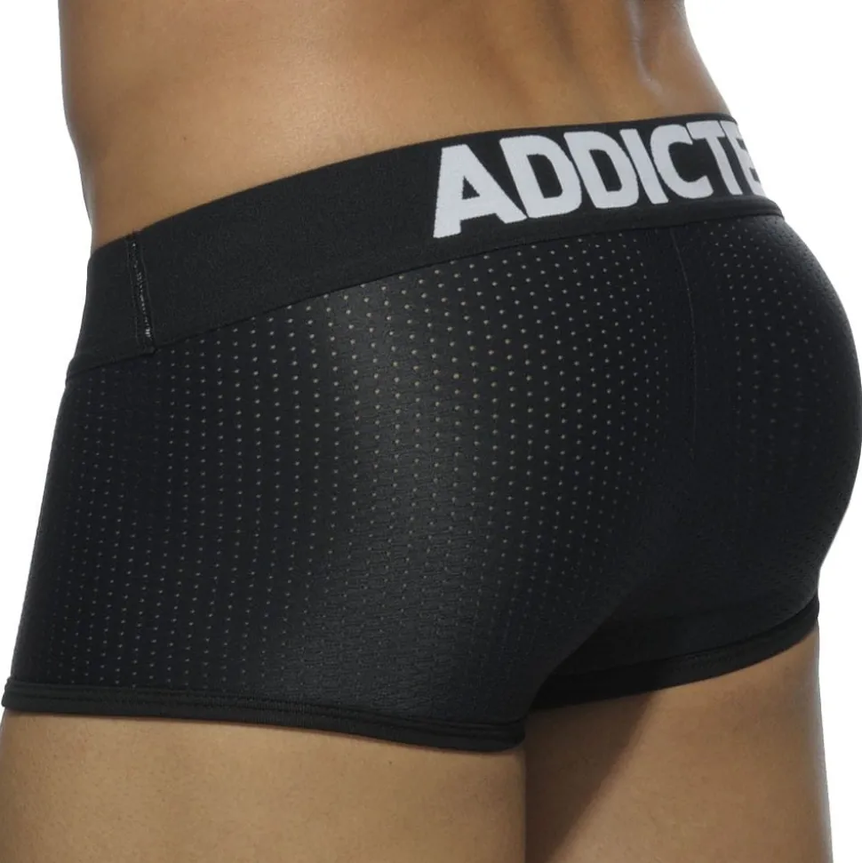 Lot de 3 Boxers Courts Mesh Push Up Blanc - Bleu Marine - Noir