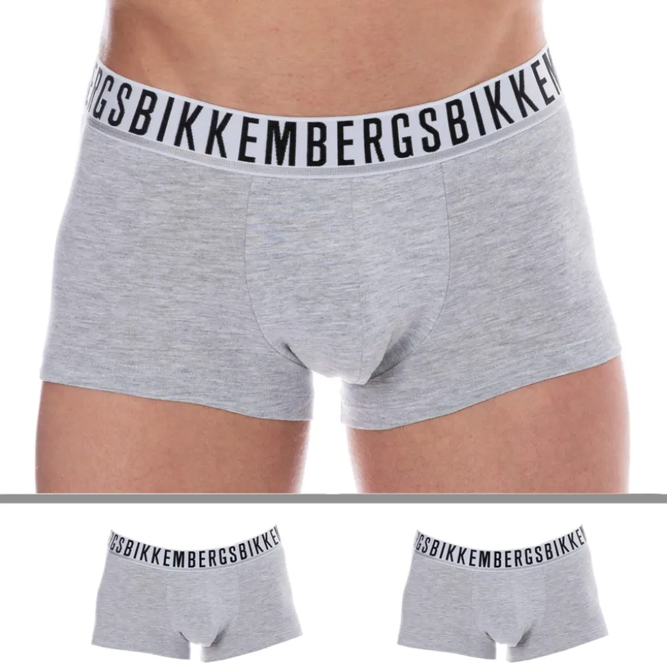 Lot de 2 Boxers Essential Coton Gris Chiné