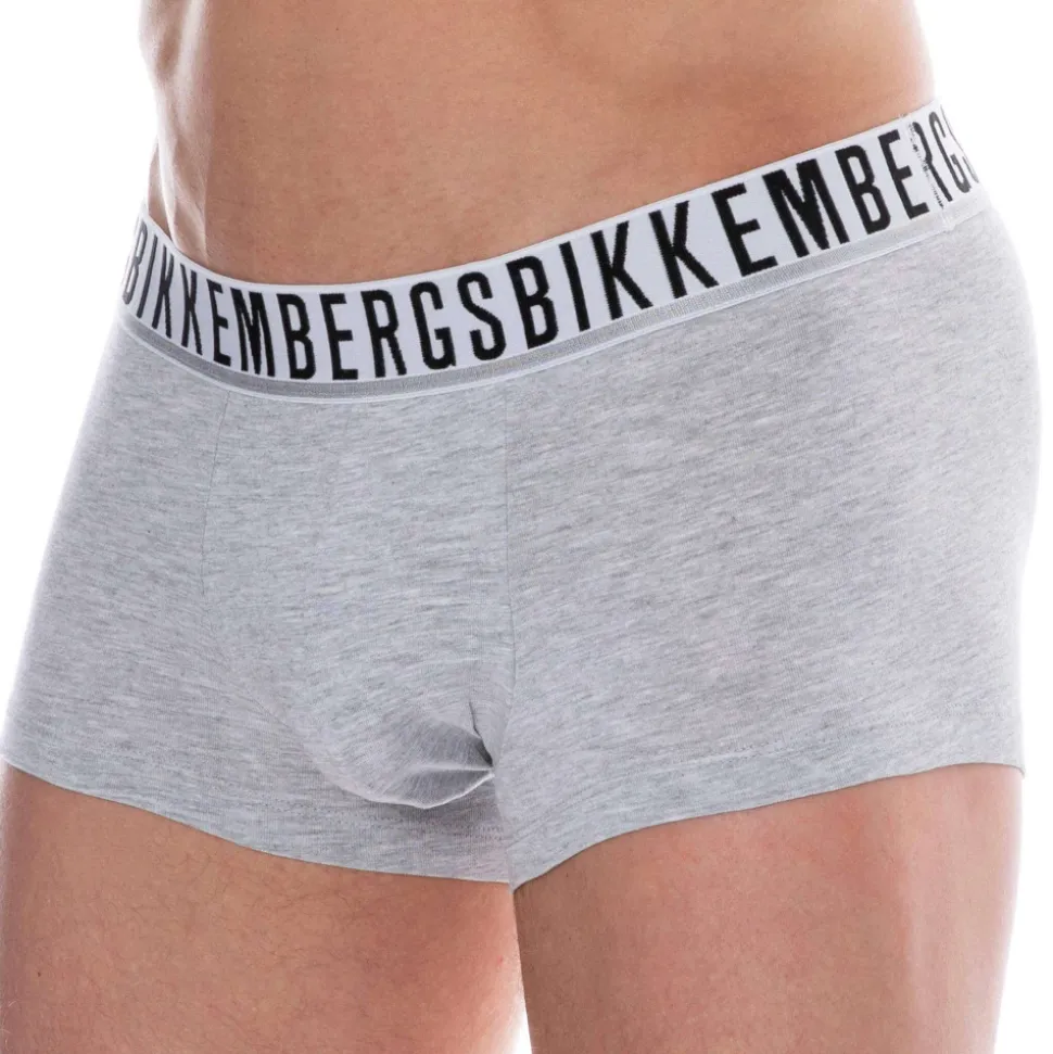 Lot de 2 Boxers Essential Coton Gris Chiné