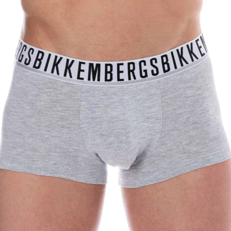 Lot de 2 Boxers Essential Coton Gris Chiné