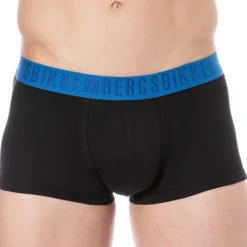 Lot de 3 Boxers Fashion Bicolor Coton Noir - Blanc - Marine