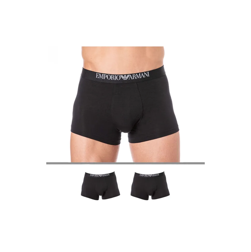 Lot de 2 Boxers Soft-Touch Bamboo Viscose Noirs
