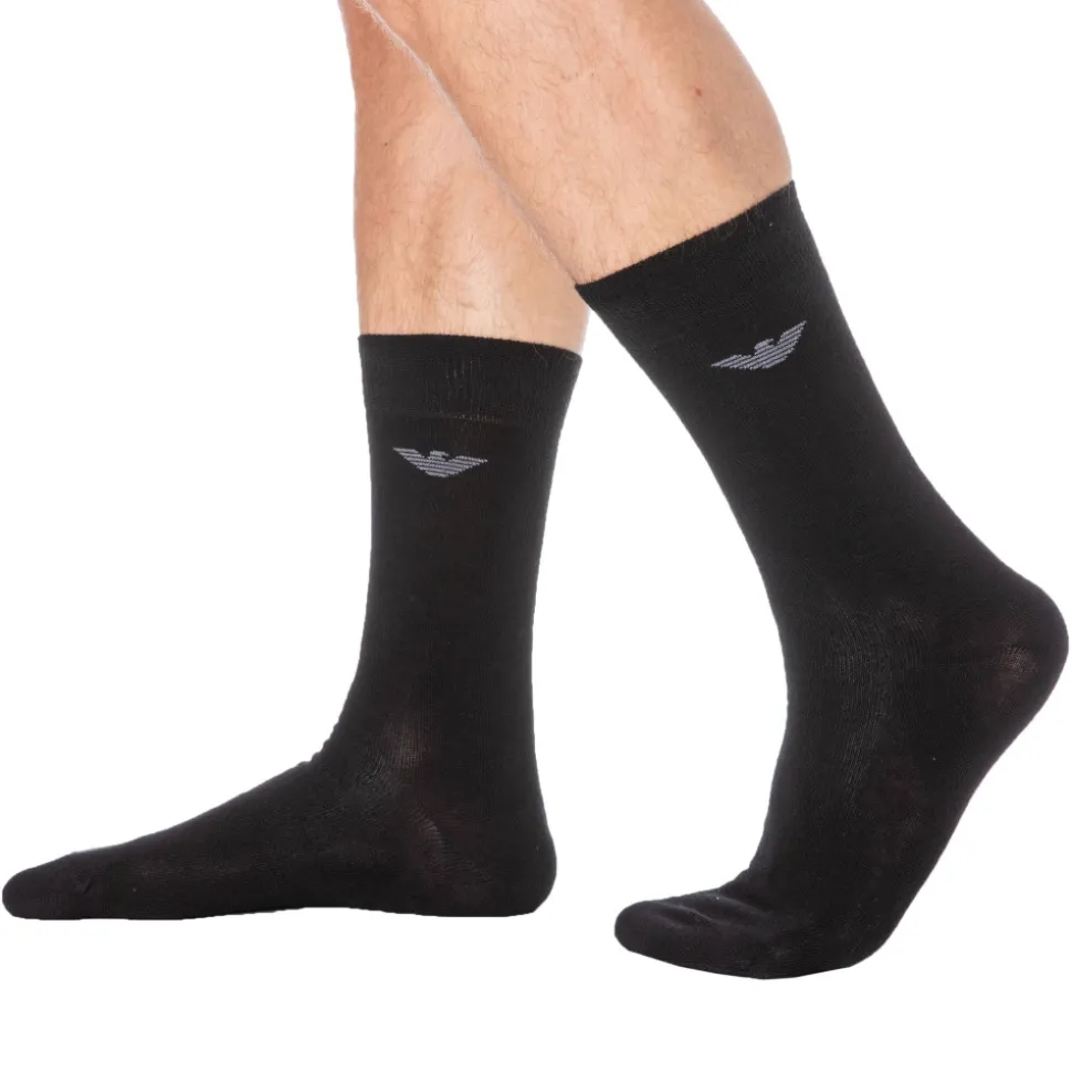 Lot de 3 Paires de Chaussettes Casual Coton Noir
