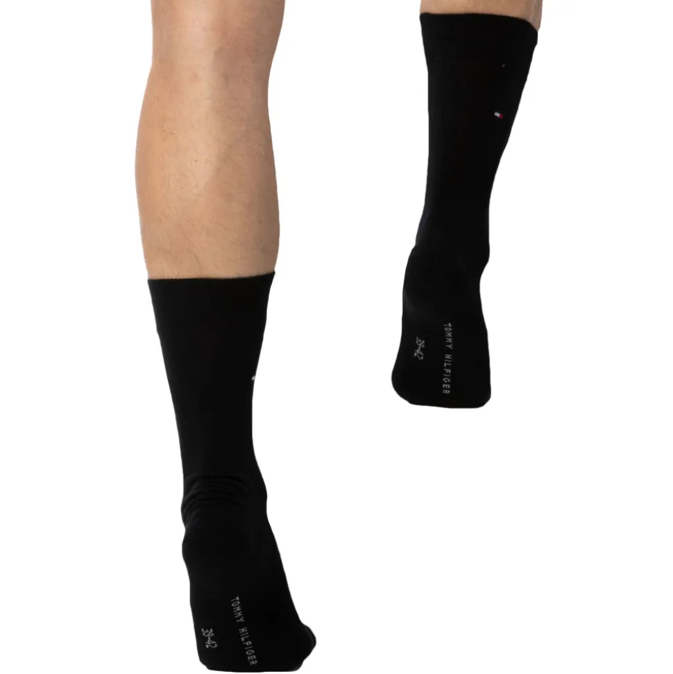 Lot de 2 Paires de Chaussettes Classiques Coton Noires