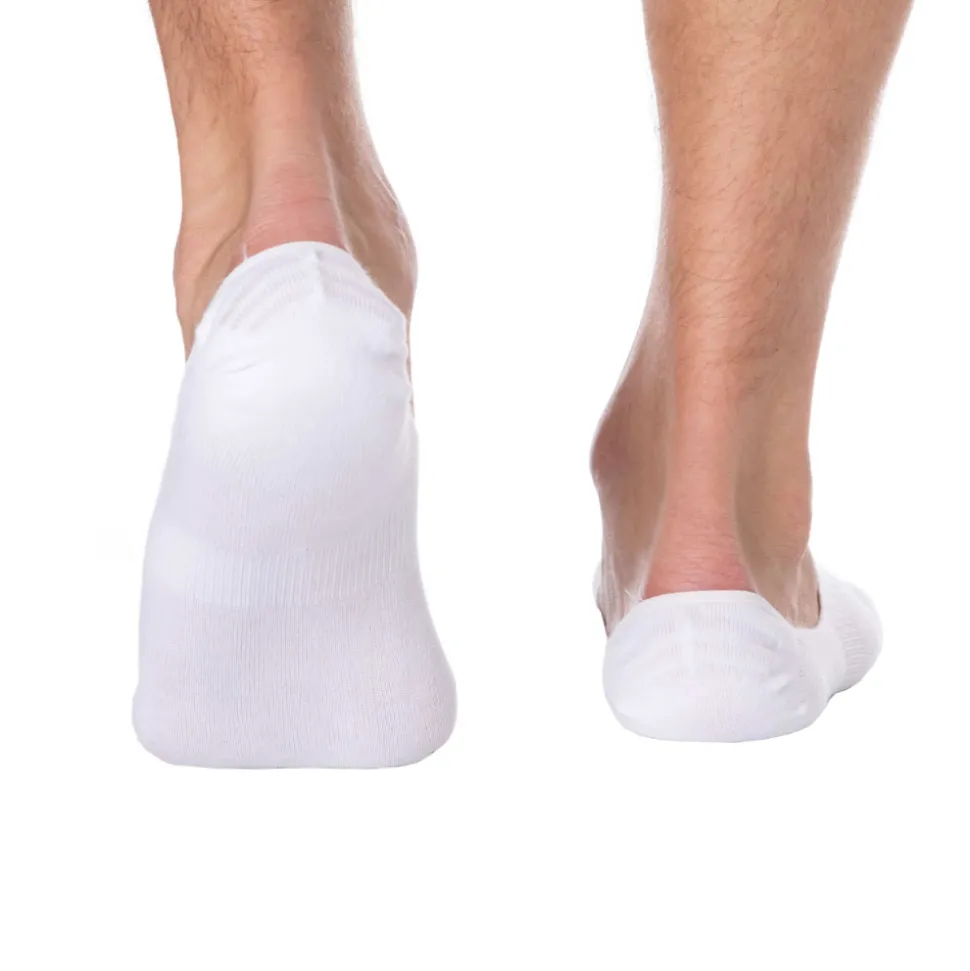 Lot de 3 Paires de Chaussettes Invisibles Casual Cotton Blanches