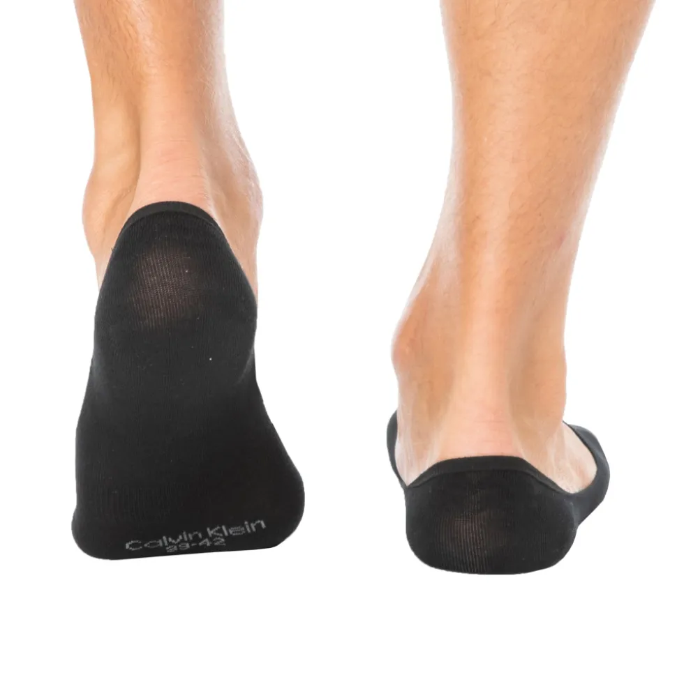 Lot de 3 Paires de Chaussettes Invisibles Mid Cut Noires
