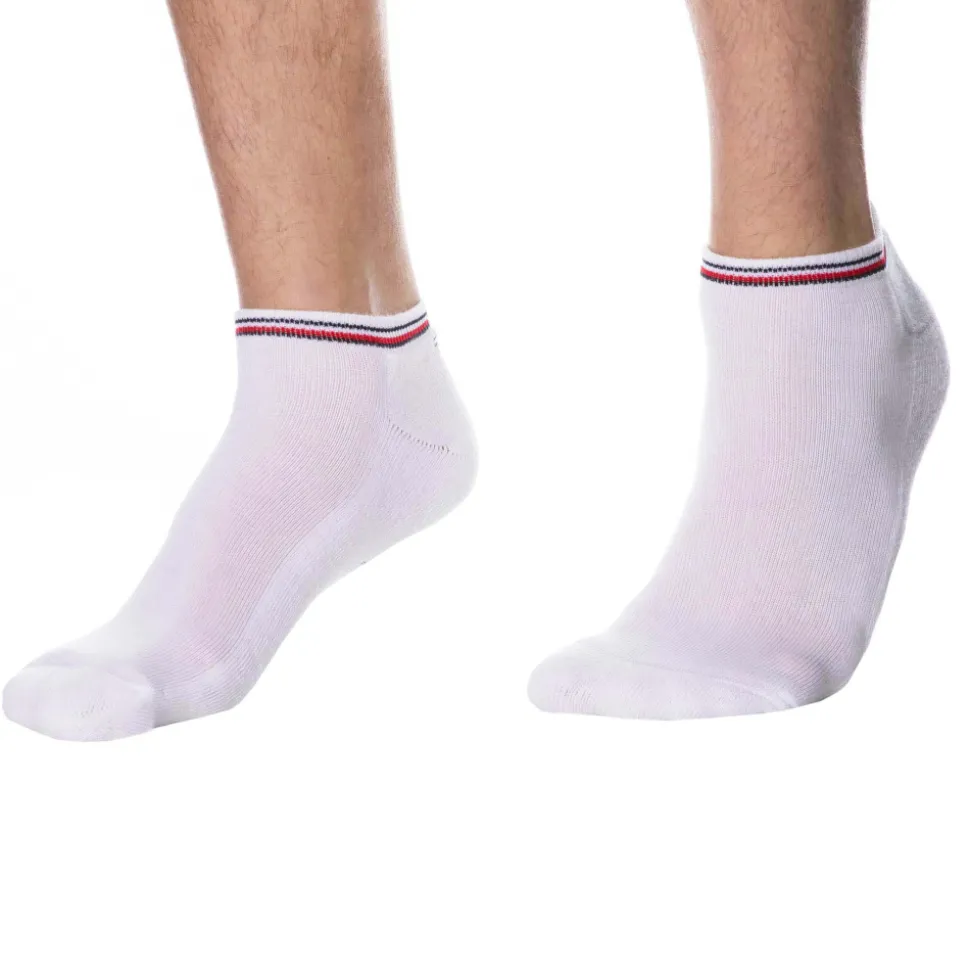 Lot de 2 Paires de Socquettes Sneaker Iconic Blanches