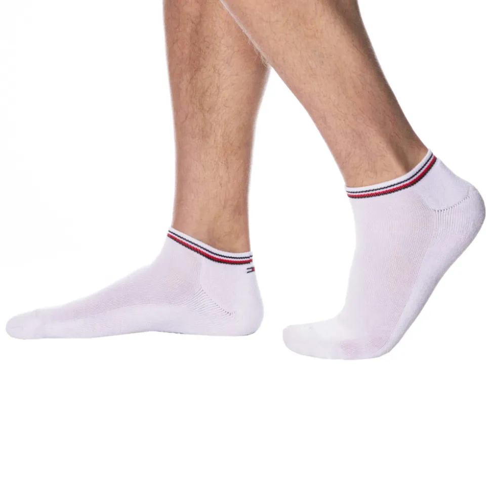 Lot de 2 Paires de Socquettes Sneaker Iconic Blanches