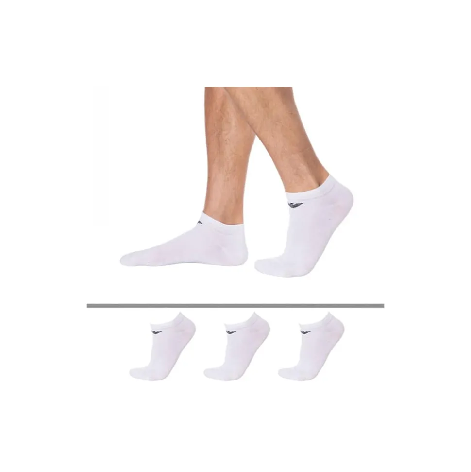 Lot de 3 Paires de Socquettes Casual Cotton Blanches