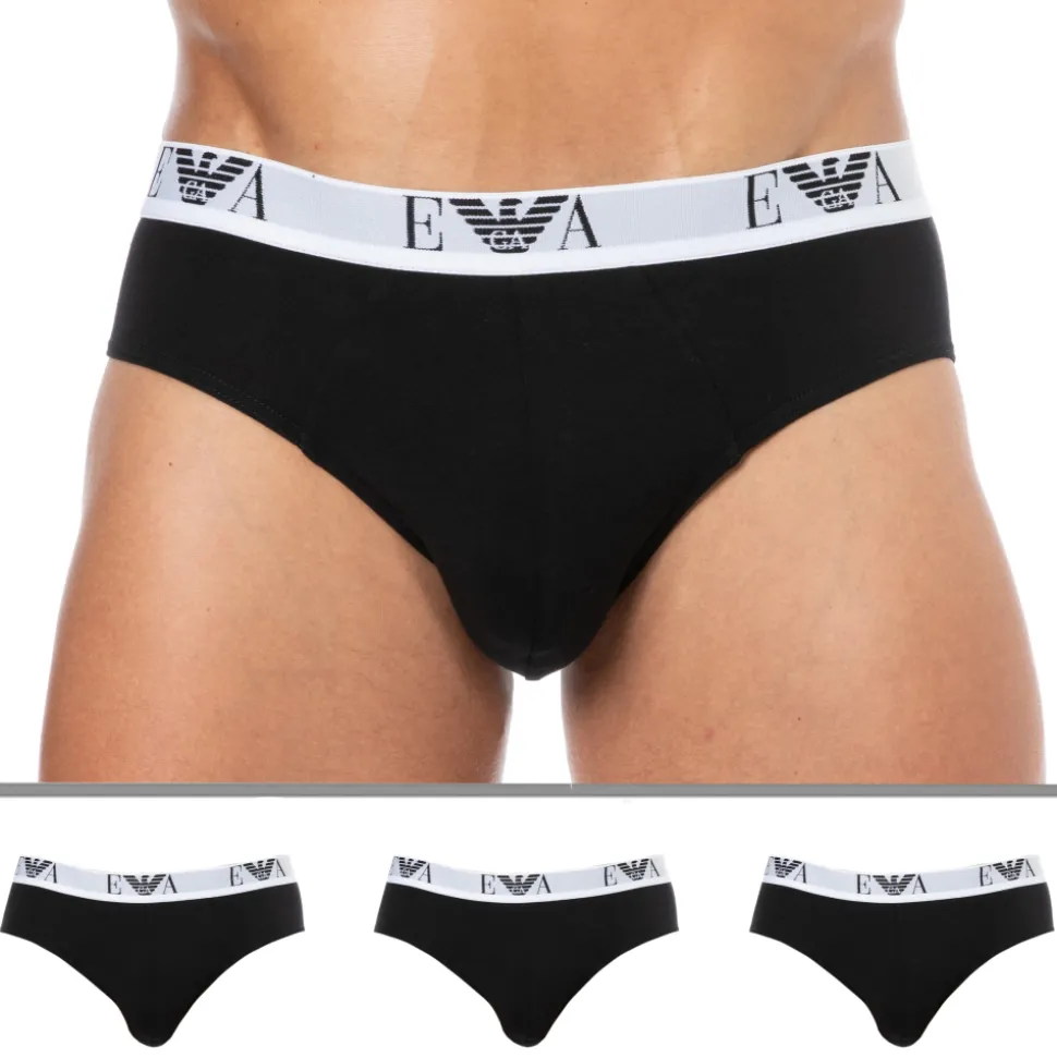Lot de 3 Slips Bold Monogram Coton Noirs