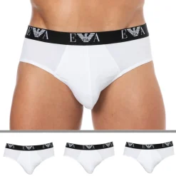 Lot de 3 Slips Bold Monogram Coton Blancs