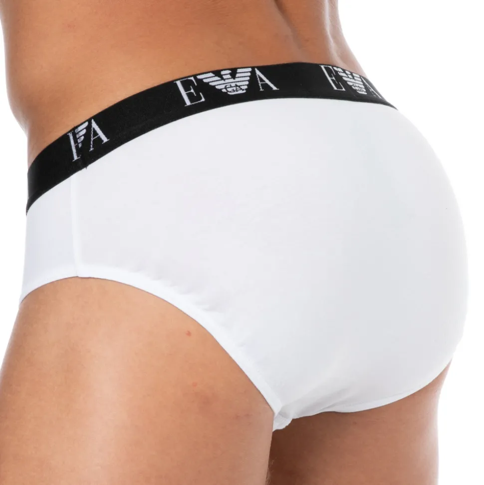 Lot de 3 Slips Bold Monogram Coton Blancs