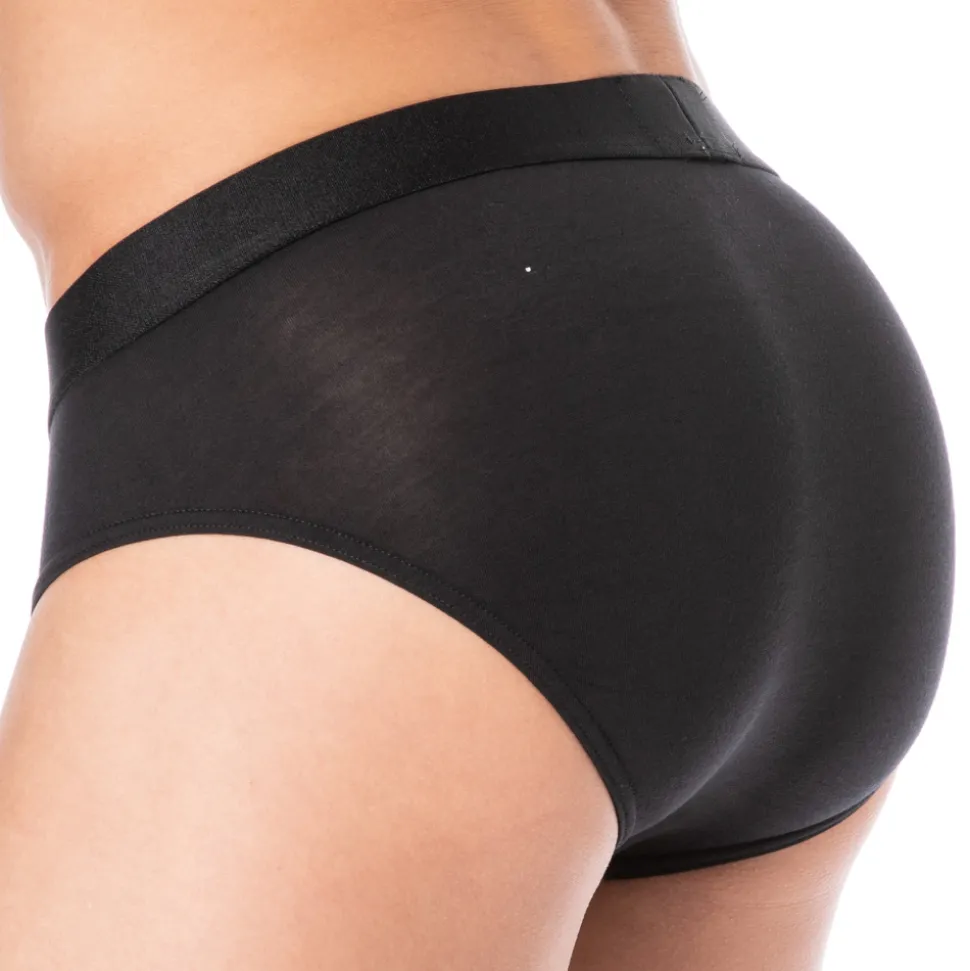 Lot de 2 Slips Soft-Touch Bamboo Viscose Noirs