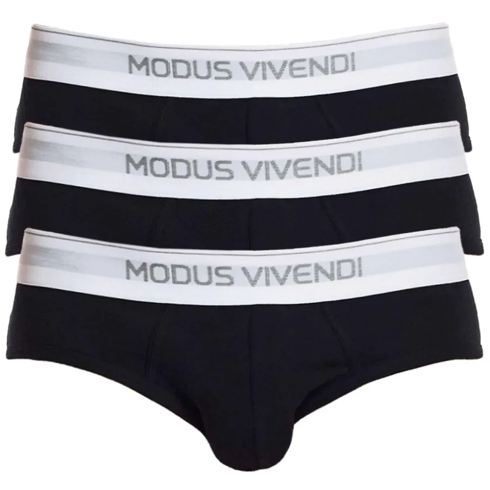 Lot de 3 Slips Staple Coton Noirs