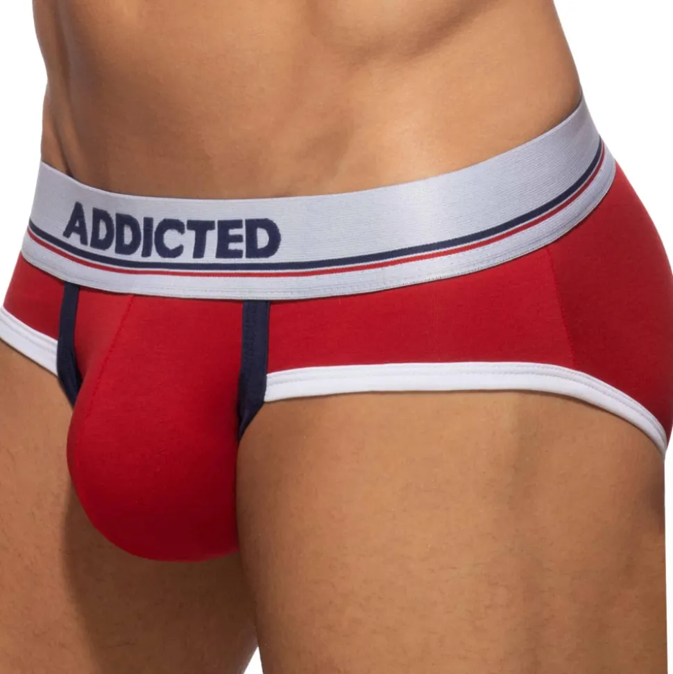 Lot de 3 Slips Tommy Coton Bleu Marine - Blanc - Rouge