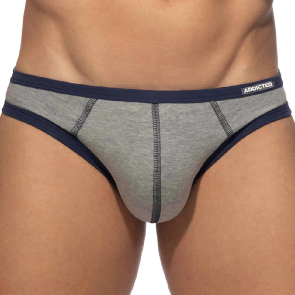Lot de 3 Slips Twink Coton Orange - Gris - Kaki