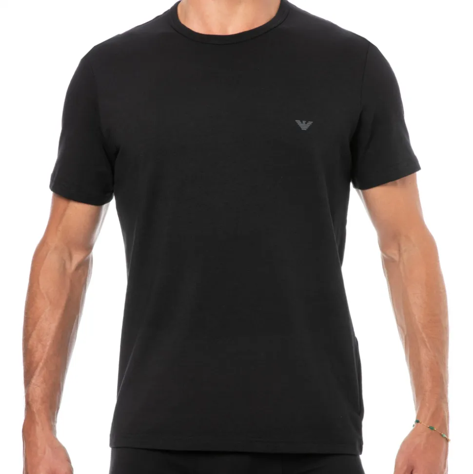 Lot de 2 T-Shirts Col Rond Core Logoband Noirs