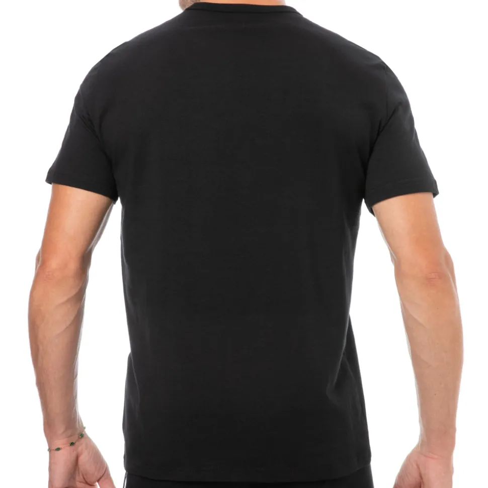 Lot de 2 T-Shirts Col Rond Core Logoband Noirs