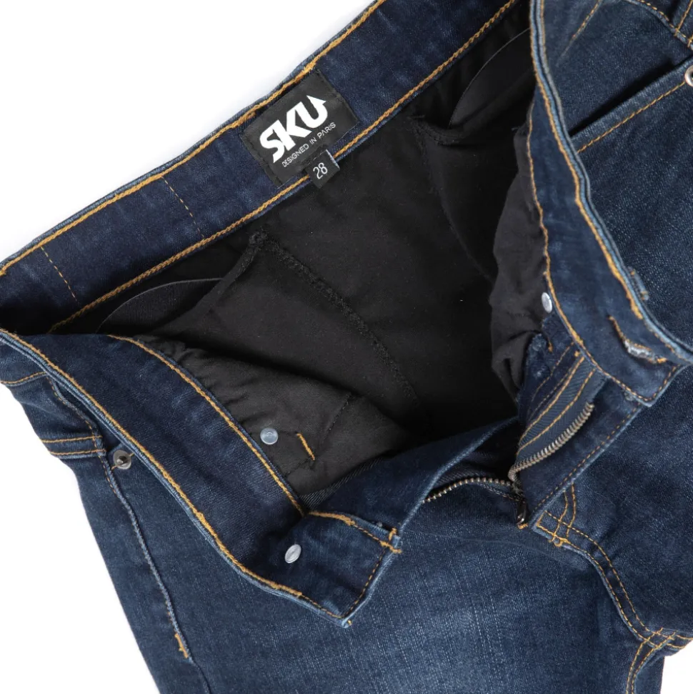 Mini Short Jeans Original Super Push-Up Bleu Marine