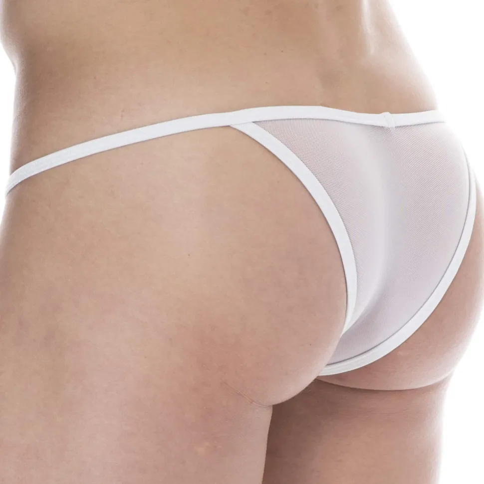 Mini Slip Kini Mesh Blanc