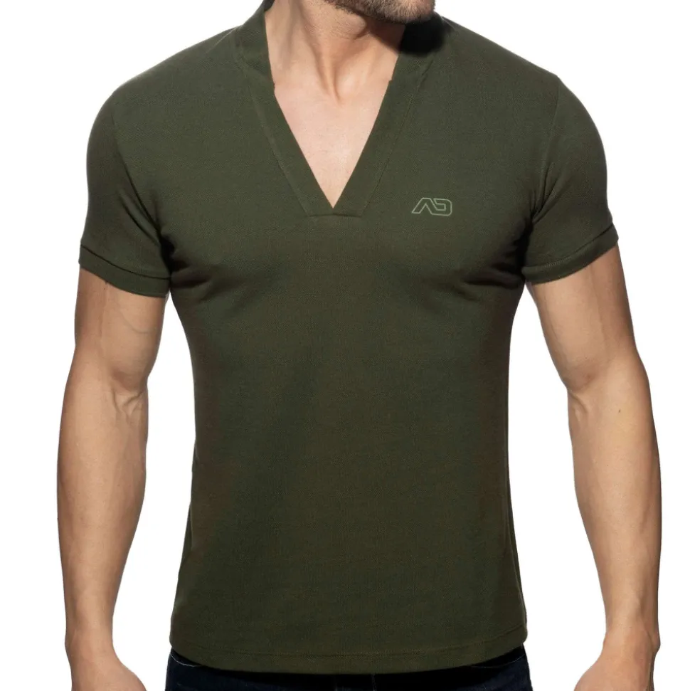 Polo Col V AD Kaki
