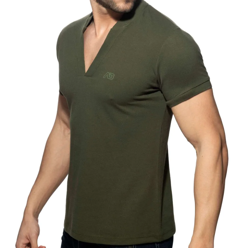 Polo Col V AD Kaki