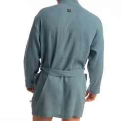 Robe de Chambre Palm Spring Bleu Alizé