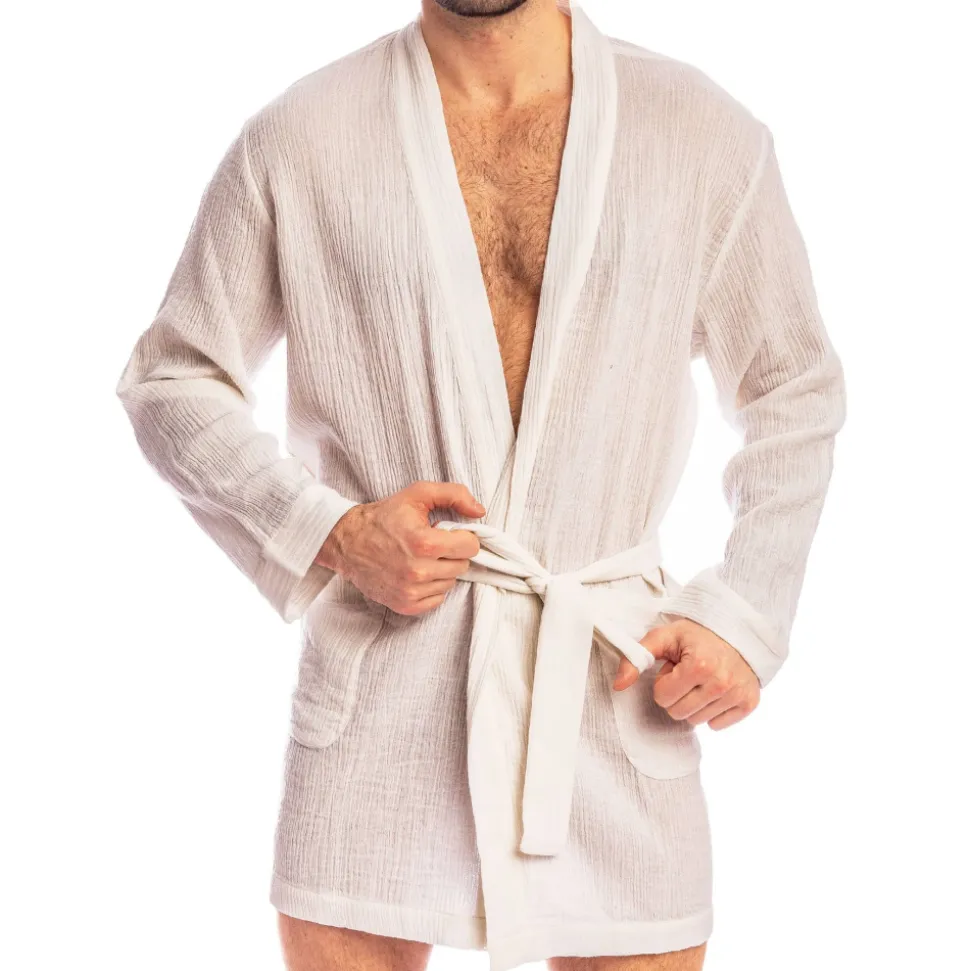 Robe de Chambre Palm Spring Blanche
