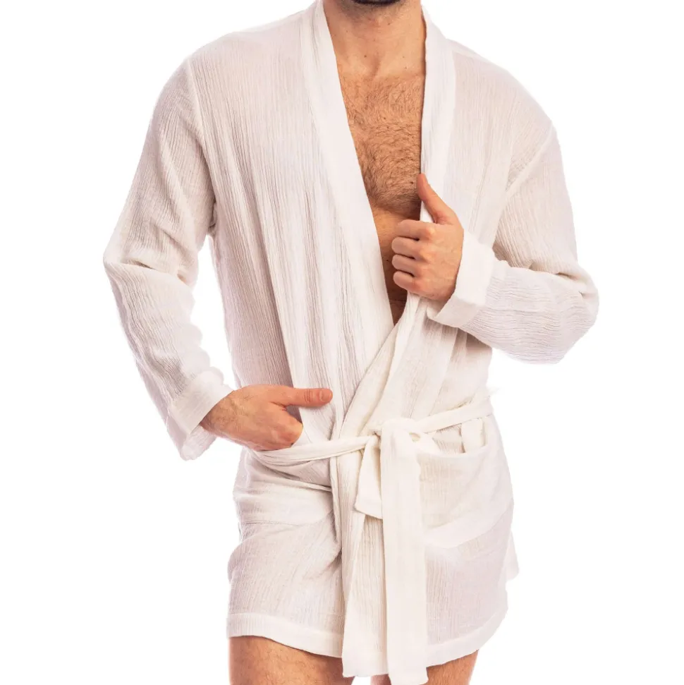 Robe de Chambre Palm Spring Blanche