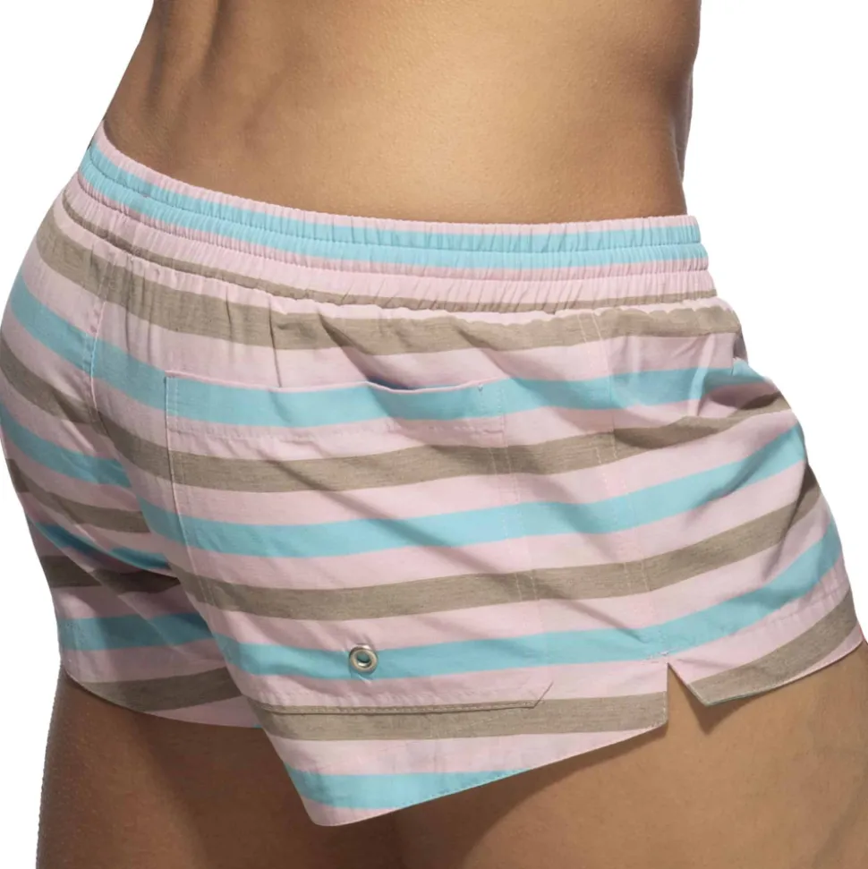 Short de Bain Cake Stripes Rose