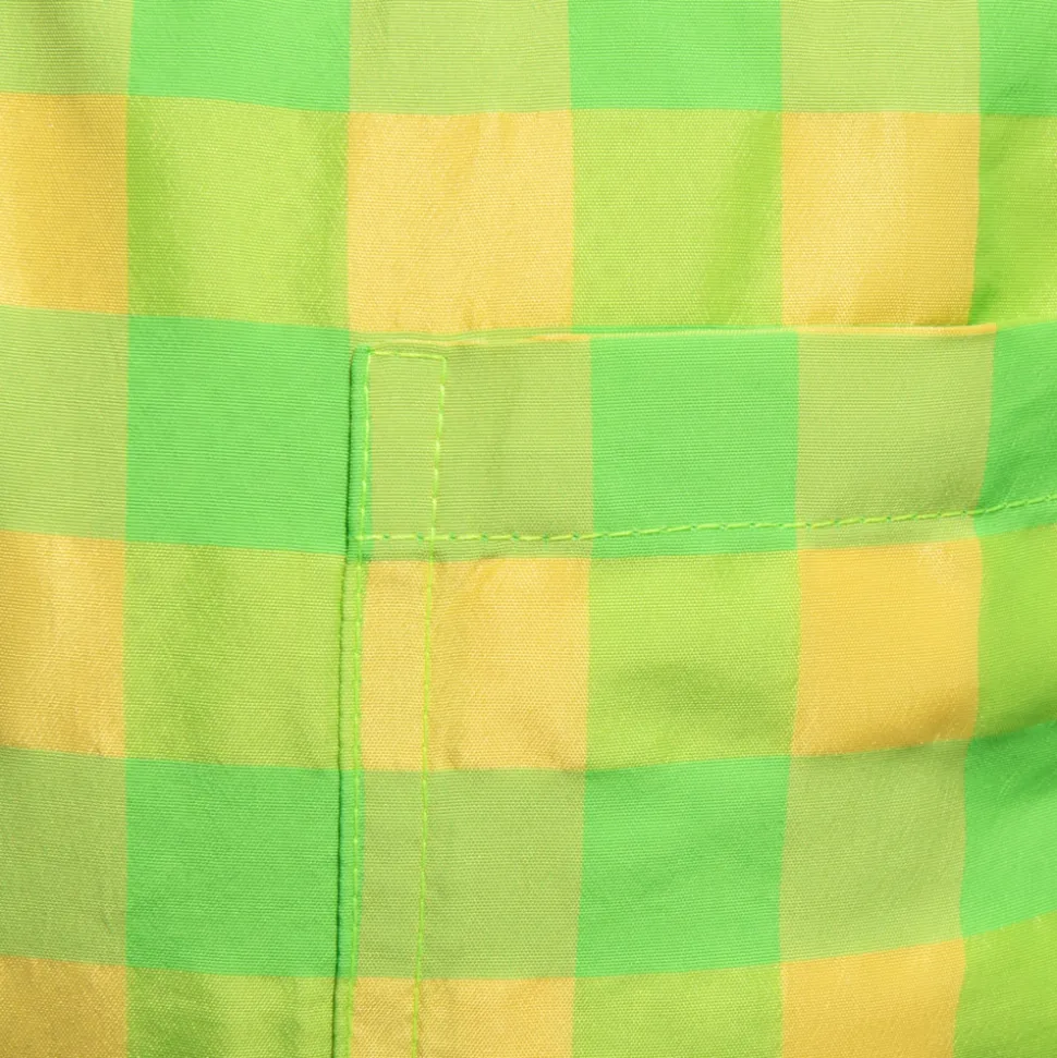 Short de Bain Flashy Squares Jaune