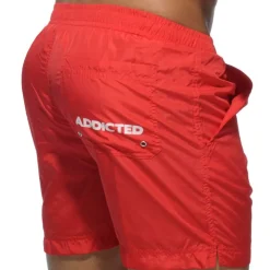 Short de Bain Long Basic Rouge