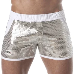 Short Glitter Argent