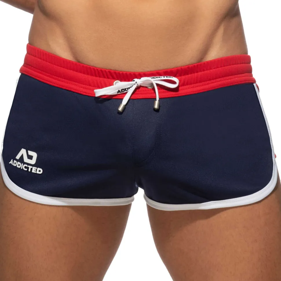 Short Mix Microfibre Bleu Marine
