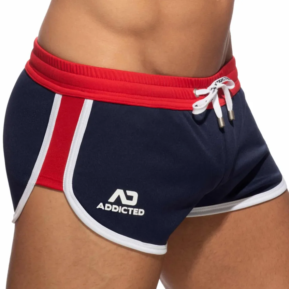 Short Mix Microfibre Bleu Marine