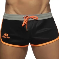 Short Mix Microfibre Noir