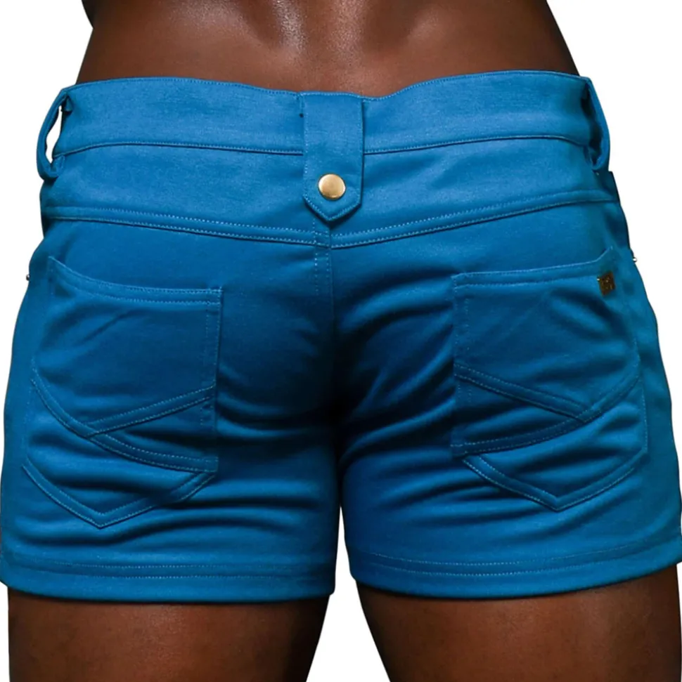 Short Summer Stretch Skinny Bleu Paon