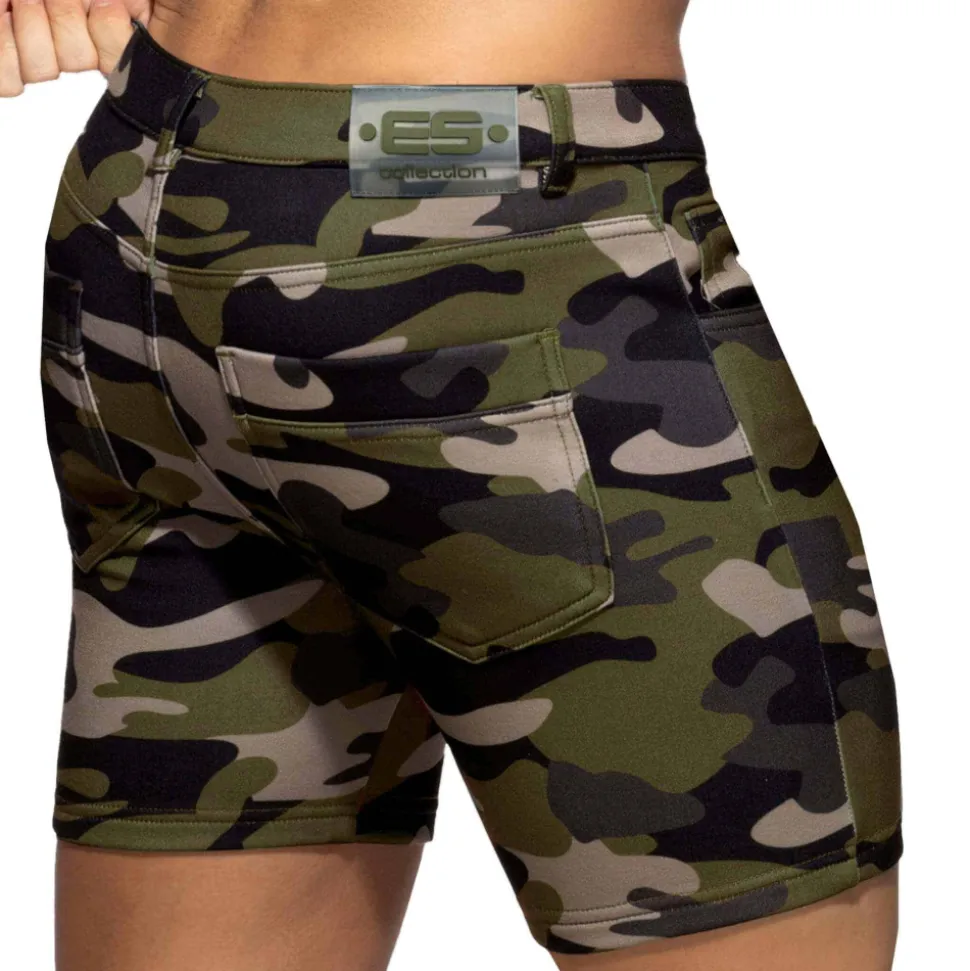 Short Svelte Microfibre Camouflage